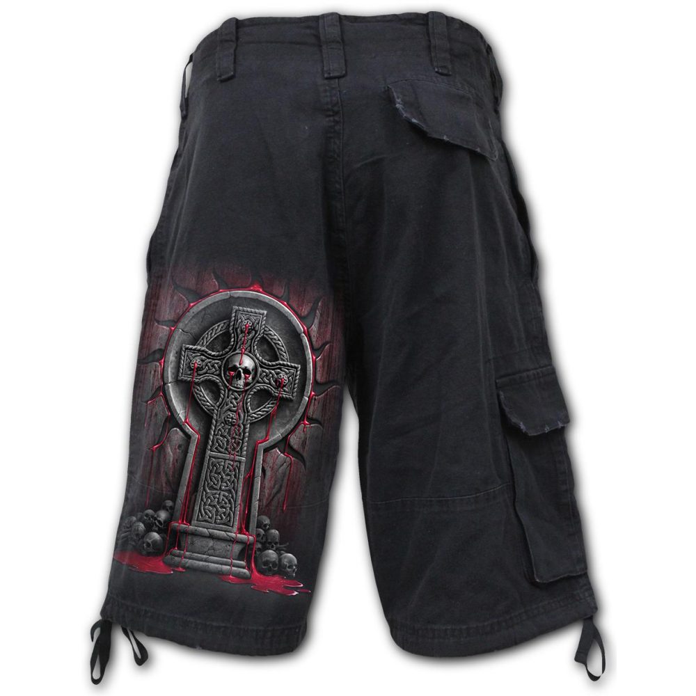 Spiral - BLEEDING SOULS Pantalon court - Noir
